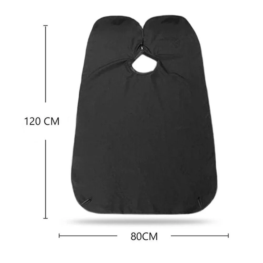 Beard Apron Hair Clippings Catcher Grooming Bib (Black Color)